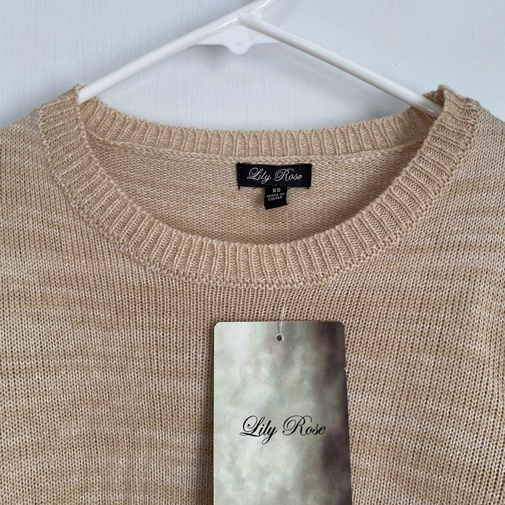 NWT Lily Rose Long Sleeves Pullover Sweater Dress- XS - Picture 3 of 12